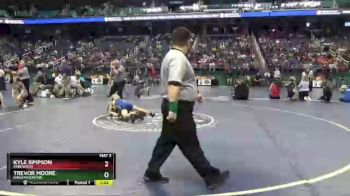 3 lbs Quarterfinal - Kyle Simpson, Parkwood vs Trevor Moore, Kings Mountain