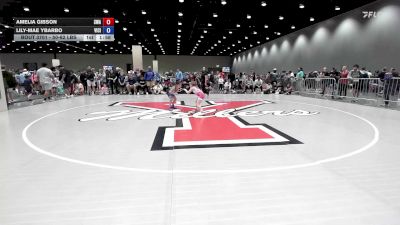 50-62 lbs Champ. Round 1 - Amelia Gibson, Shelton Wrestling Academy vs Lily-Mae Ybarbo, Vici