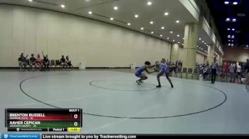 160 lbs Round 1 (10 Team) - Brenton Russell, Warrior Elite vs Xavier Cepican, Jackson County