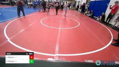 80 lbs Consi Of 8 #1 - Jett Moore, Collinsville Cardinal Youth Wrestling vs Pete Shyers, Miami Takedown Club