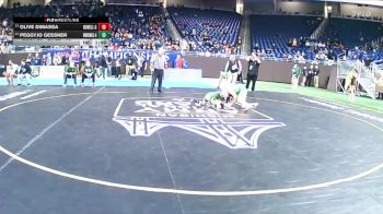 Girls-105 lbs Champ. Round 1 - Olive DiMassa, Howell (Girls) vs PeggyJo Gessner, Monroe St Mary Catholic Central (Girls)