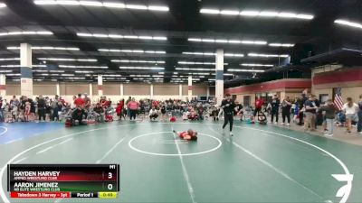 56-57 lbs Round 2 - Hayden Harvey, Amped Wrestling Club vs Aaron Jimenez, NB Elite Wrestling Club