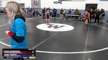 87 lbs Quarterfinal - Owen Thomas, Interior Grappling Academy vs Isaiah Marroquin, Anchor Kings Wrestling Club