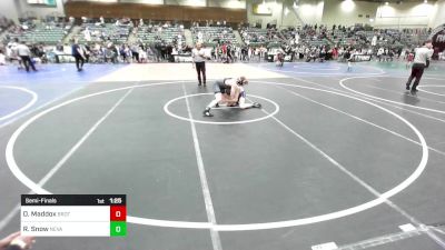 130 lbs Semifinal - Oakley Maddox, Brothers Of Steel vs Ryder Snow, Nevada Elite