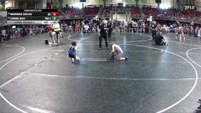 65 lbs Cons. Round 3 - LoRee May, Palmyra Wrestling Club - Girls vs Marissa Golka, GICC