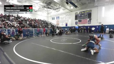 120 lbs Champ. Round 2 - Siena Antonio-Hopkins, Camarillo vs Christina Flores, Villa Park