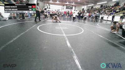 80-83 lbs Semifinal - Owen Schiltz, Verdigris Youth Wrestling vs Kutter Means, Salina Wrestling Club