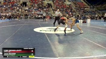 139 lbs Champ. Round 1 - Coby Dronen Levitt, Devils Lake vs Zach Richter, Bismarck St Mary`s