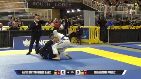 Adrian Jasper Paredez vs Matias Santiago Mieles Ibañez 2025 Pan Jiu Jitsu IBJJF Championship