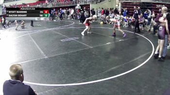 95 lbs Cons. Round 2 - Dalton DeHart, Trojan Wrestling Club vs Wyatt Massing, 2TG