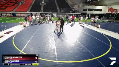 70 lbs Placement Matches (8 Team) - Cooper Hennefer, Idaho 2 vs Aisea Tabakece, Idaho 1