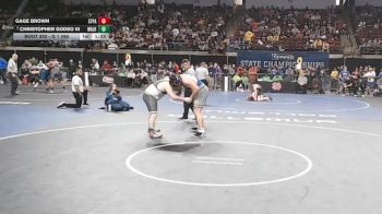 D 1 285 lbs Champ. Round 2 - Christopher Godso III, Walker vs Gage Brown, St. Paul`s