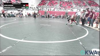 46 lbs Semifinal - Koen Goodin, Cowboy Wrestling Club vs Drayson Couch, Del City Little League Wrestling
