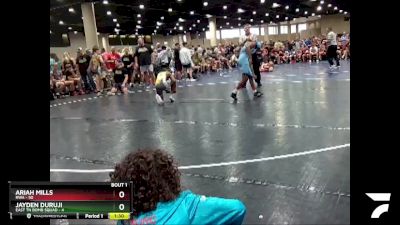 95 lbs Round 1 (6 Team) - Ariah Mills, RWA vs Jayden Duruji, East TN Bomb Squad