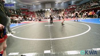 73 lbs Quarterfinal - Payton McCall, Broken Arrow Wrestling Club vs Mose Shelton, Sperry Wrestling Club