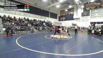 165 lbs Cons. Round 6 - Maximus Kiriakos, Hesperia vs Matheus Pereira, San Clemente