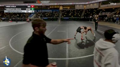106 lbs 3rd Place Match - Knox Ayala, Fort Dodge vs Sebastian Gracia, Chicago (Mt. Carmel)