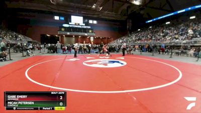 2A-145 lbs 1st Place Match - Gabe Emery, Kemmerer vs Micah Petersen, Cokeville