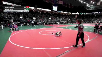 55 lbs Champ. Round 1 - Aiden Nutt, Unattached vs Knox Glore, ARC3