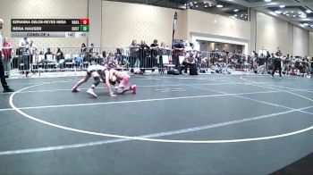 64 lbs Consi Of 4 - Ezrianna Delos-reyes Iniba, Nakamura Wrestling vs Nena Hauser, Southwest Stallions WC