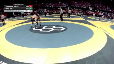 D1-113 lbs Cons. Round 1 - Demarco Kates, Colerain vs Max Ohl, Ashland