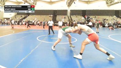 222-H lbs 2nd Place - William Marchiano, Hamburg vs Wyatt Sisco, Kinnelon