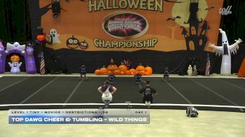 Top Dawg Cheer & Tumbling - Wild Things [2025 L1 Tiny - Novice - Restrictions - D2 Day 1] 2025 Cheer Power San Antonio Halloween Challenge
