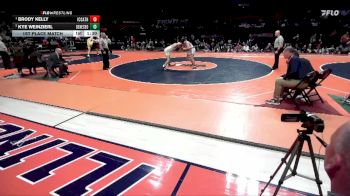 2A 175 lbs 1st Place Match - Brody Kelly, Elmhurst (IC Catholic) vs Kye Weinzierl, Geneseo