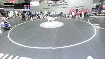 175 lbs Travis Grace, SCVWA - Santa Clara Valley Wrestling Association vs Mario Carini, SDIKWA - San Diego-Imperial Kids Wrestling Association