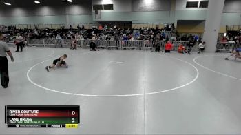 49 lbs Quarterfinal - Lane Bruss, Team Zapas Wrestling Club vs River Couture, Cory Clark Wrestling