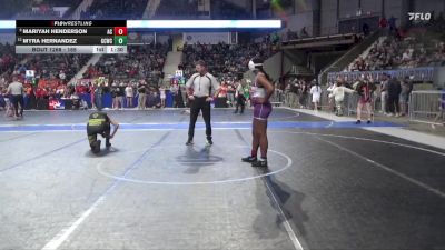 165 lbs Cons. Semi - Myra Hernandez, Garden City Wrestling Club vs Mariyah Henderson, Ark City