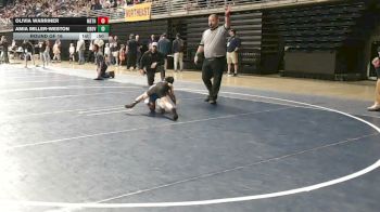 55 lbs Round Of 16 - Olivia Warriner, Methacton vs Amia Miller-Weston, Grove City