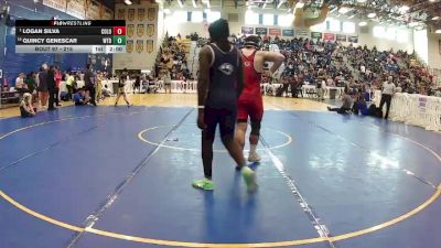 215 lbs Champ. Round 1 - Logan Silva, Colonial vs Quincy Genescar, William T Dwyer