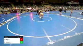 135 lbs 1/4 Finals - Lucas Kral, GHV Mat Club vs Cooper Driscoll, Westshore Wrestling Club