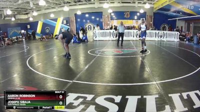 157 White Semifinal - Joseph Sibaja, Southwest Miami vs Aaron Robinson, Wakulla Hs