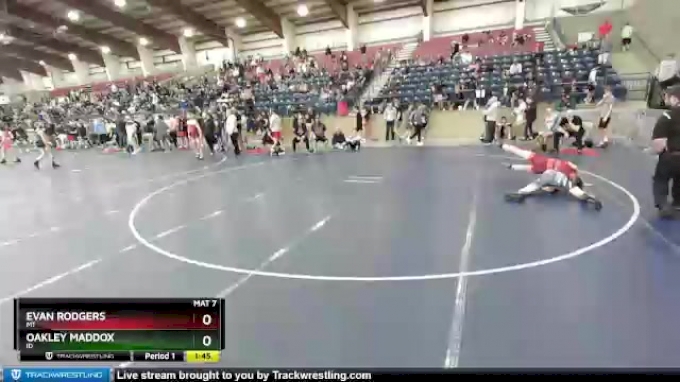 114 lbs Champ. Round 1 - Evan Rodgers, MT vs Oakley Maddox, ID