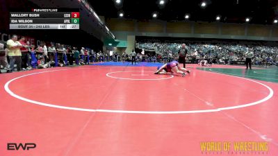 240 lbs Consi Of 8 #2 - Mallory Bush, Lassen vs Ida Wilson, Apollo Mat Club