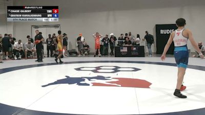 48 kg 5th Place Match - Chase Gilbert, The STJ Wrestling Club vs Grayson VanValkenburg, Michigan Premier WC