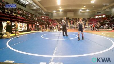 55 lbs Consolation - Cayson Bolen, Shawnee Takedown Club vs Dominic Simonds, Catoosa Youth Wrestling