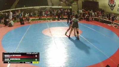 116-125 lbs 3rd Place Match - Sage Wierzbicki, Montana vs Briella Reynoso, Arizona
