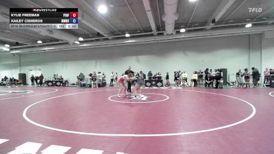 Cons. Round 2 - Kylie Freeman, Ponca City Girls Freestyle vs Kailey Cisneros, Mat Monsters Wrestling Club