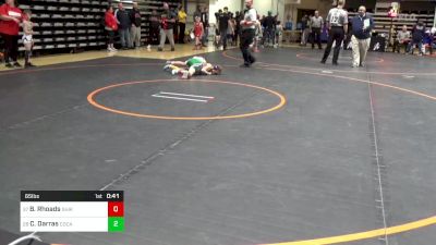 65 lbs Round Of 64 - Bronx Rhoads, Shikellamy vs Colston Darras, Cocalico