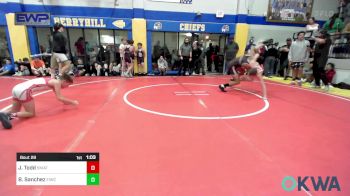 132 lbs Rr Rnd 2 - Johnny-lee Todd, Skiatook Youth Wrestling vs Benji Sanchez, Eufaula Ironheads Wrestling Club