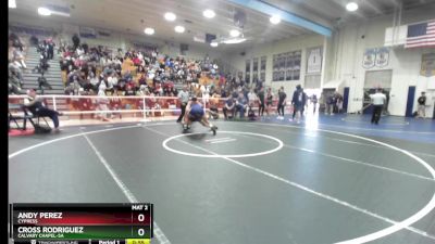 160 lbs Cons. Round 5 - Andy Perez, Cypress vs Cross Rodriguez, Calvary Chapel-SA