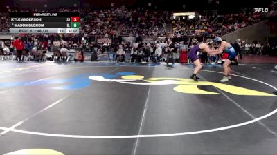 4A 175 lbs Champ. Round 1 - Mason Bloxom, Bear Lake vs Kyle Anderson, Snake River