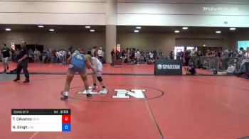 195 lbs Consolation - Thomas DAvanzo, Central Florida Wrestling Academy @LHP (Lake Highland Prep) vs Nawab Singh, Live Oak Wrestling Club