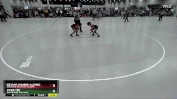 80 lbs Cons. Round 2 - Piper Fry, BullTrained Wrestling vs Keyana Mingus-Alfaro, Ironhawk Wrestling Academy