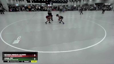 80 lbs Cons. Round 2 - Piper Fry, BullTrained Wrestling vs Keyana Mingus-Alfaro, Ironhawk Wrestling Academy