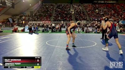 2A 126 lbs Quarterfinal - Riley Workman, Greenleaf vs Jeremiah Perry, New Plymouth