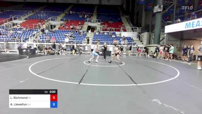 132 lbs Cons 64 #2 - Levi Richmond, Pennsylvania vs Andrew Llewellyn, Ohio